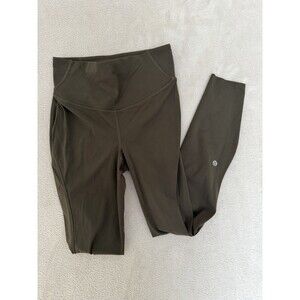 Lululemon Base Pace High Rise Tight 25" Women's Size 4 Dark Olive Nulux Run